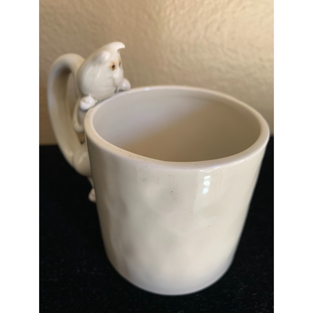 Vintage Fitz and Floyd Mug Ceramic 3D‎ With Fish Inside Cat Outside